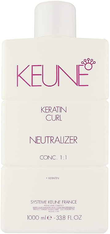 Нейтрализатор для увлажнения и укрепления волос - Keune Keratin Curl Neutralizer 1:1 — фото N1