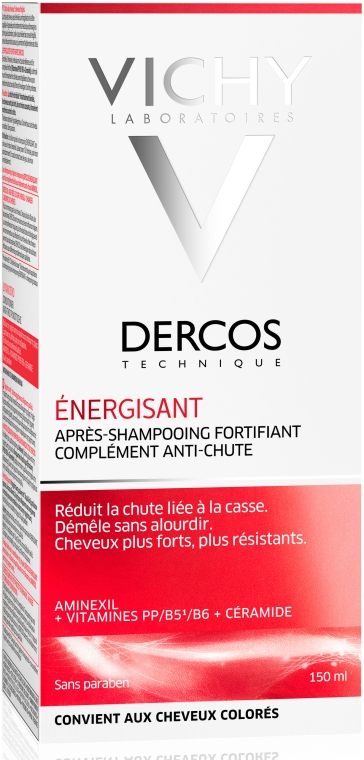 Укрепляющий кондиционер против выпадения волос с аминексилом - Vichy Dercos Energisant — фото N2