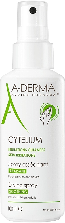 Спрей подсушивающий и успокаивающий для раздраженной кожи лица и тела - A-Derma Cytelium Spray — фото N1