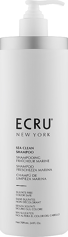Шампунь для волос "Чистое море" - ECRU New York Sea Clean Shampoo Sulfate Free Color Safe — фото N7