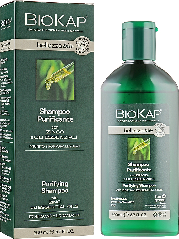 Очищающий шампунь - BiosLine BioKap Purifying Shampoo — фото N1