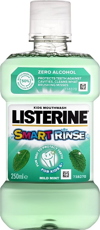 Дитячий ополіскувач для порожнини рота - Listerine Smart Rinse Mint — фото N1