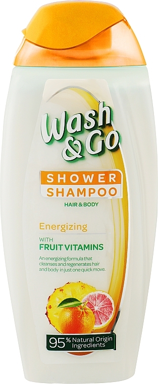 Шампунь-гель для душу 2в1 "Energizing" - Wash&Go Shower Shampoo — фото N1