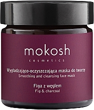 Розгладжвальна маска для обличчя "Інжир з вугіллям"  - Mokosh Cosmetics Smoothing & Cleansing Face Mask Fig With Charcoal — фото N1