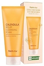 Пенка для умывания с календулой - Farmstay Calendula Relief Cleansing Foam — фото N1