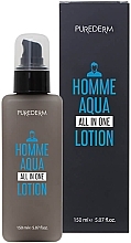 Универсальный лосьон для лица 6-в-1 для мужчин - Purederm Homme Aqua All-In-One Lotion — фото N1