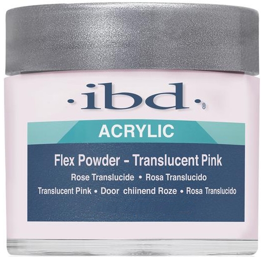 Акриловая пудра, прозрачно-розовая - IBD Flex Powder Translucent Pink — фото N1