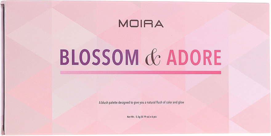 Палетка румян для лица - Moira Blossom & Adore Blush Palette — фото N2