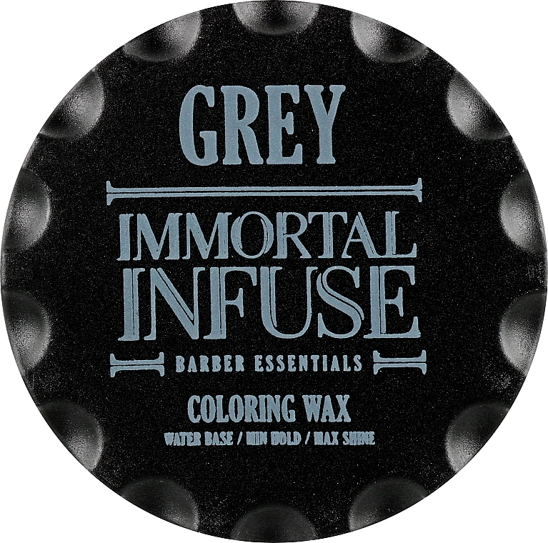 Сірий кольоровий віск для волосся - Immortal Infuse Grey Coloring Wax — фото N1