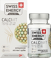 Капсулы "Кальций + Витамин D3 + Витамин K2" - Swiss Energy Calcivit — фото N2