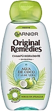 Шампунь для волосся "Кокосова вода й алое" - Garnier Original Remedies Coconut Water and Aloe Vera Shampoo — фото N1