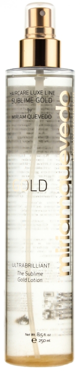 Спрей для додання блиску з мікронізованим золотом - Miriam Quevedo Ultrabrilliant The Sublime Gold Lotion