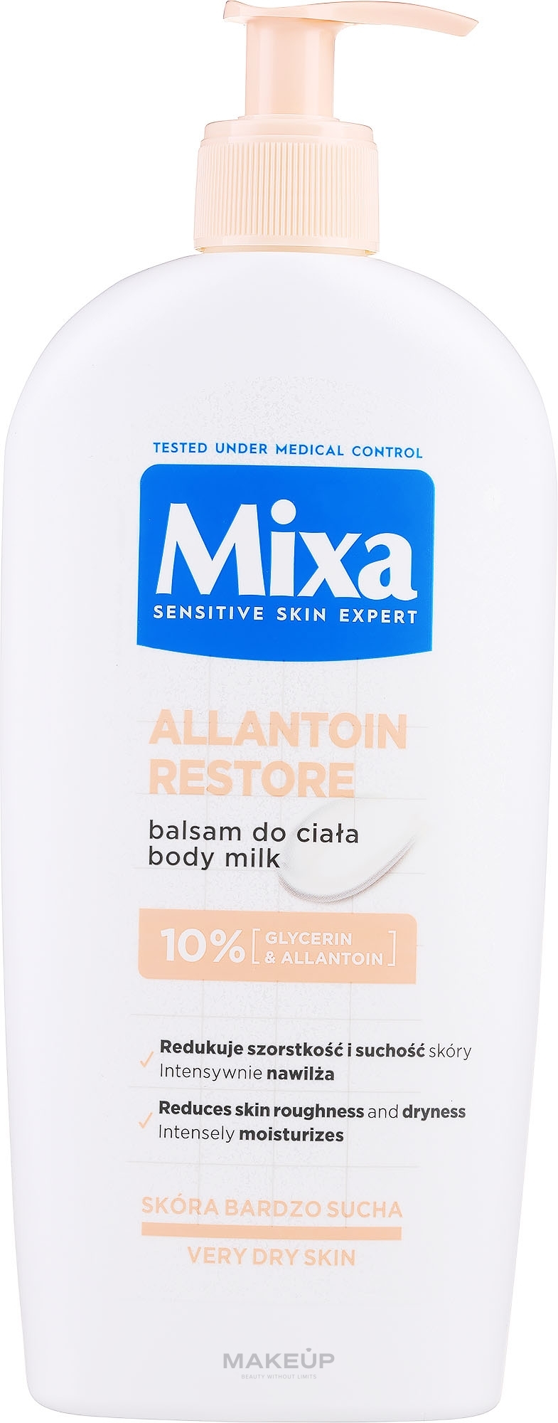 Восстанавливающий бальзам для тела с глицерином - Mixa Intensive Care Dry Skin Body Balm — фото 400ml