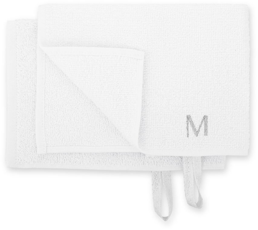Дорожный набор полотенец для лица, белые "MakeTravel" - MAKEUP Face Towel Set — фото N2