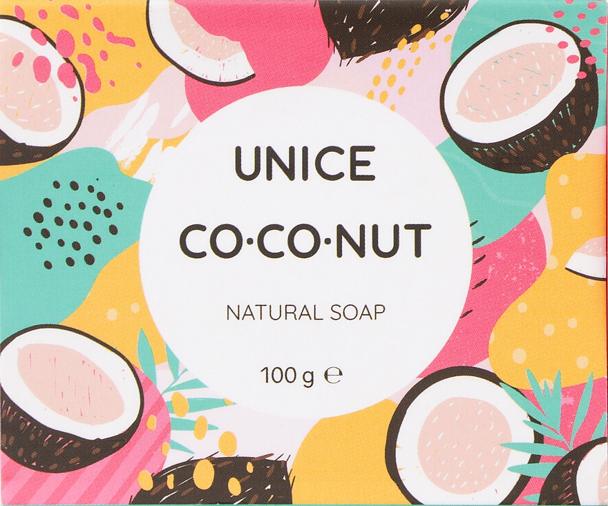 Натуральне мило з кокосовою олією - Unice Coconut Natural Soap — фото N1