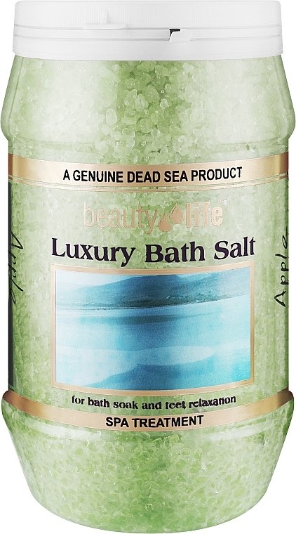 Сіль Мертвого моря для ванн "Яблуко" - Aroma Dead Sea Luxury Bath Salt Apple — фото N1