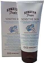 Солнцезащитный лосьон для чувствительной кожи - Hawaiian Tropic Sensitive Skin Protective Sun Lotion Spf50 — фото N1