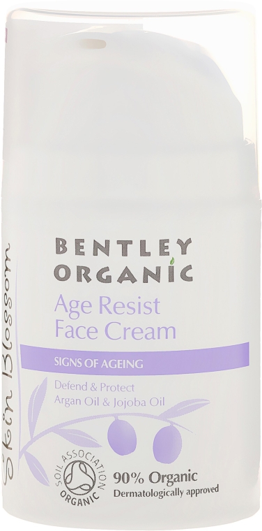 Антивозрастной крем для лица с маслом Арганы и Жожоба - Bentley Organic Skin Blossom Age Resist Face Cream