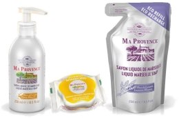 Парфумерія, косметика Набір - Ma Marseille Provence №4 (soap/250ml + soap/250ml + shm/25g)