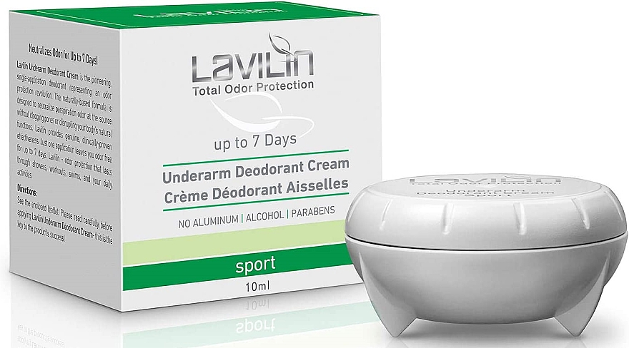 Кремовый дезодорант спорт "7 дней" - Lavilin 7 Day Underarm Deodorant Cream Sport — фото N1