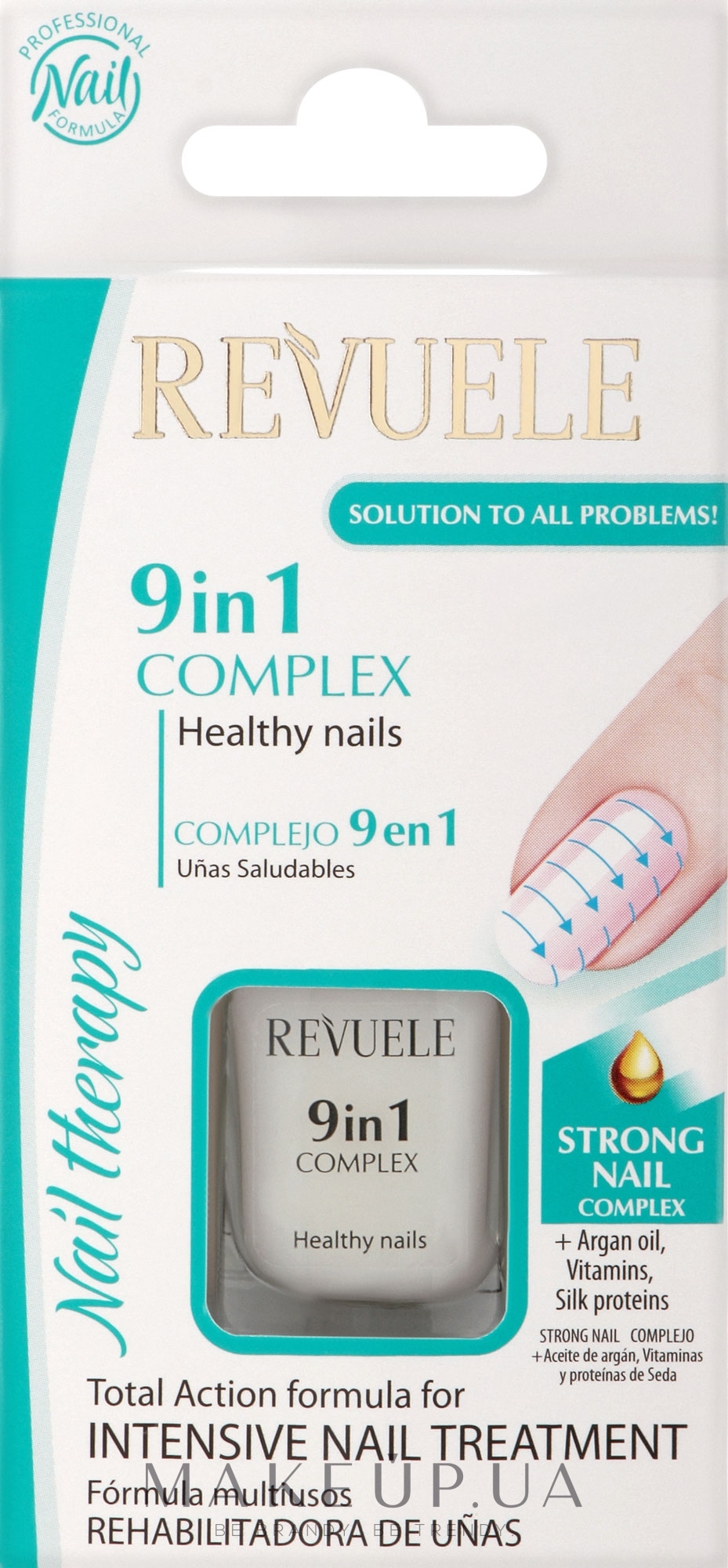 Комплекс 9 в 1 для нігтів "Здоров'я нігтів" - Revuele Nail Therapy — фото 10ml