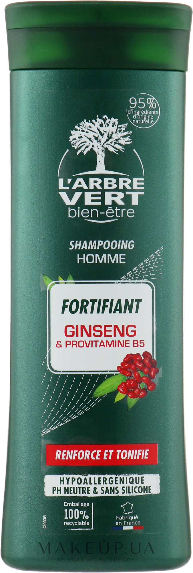 Укрепляющий шампунь для мужчин - L'Arbre Vert Strengthening Shampoo for Men — фото 250ml