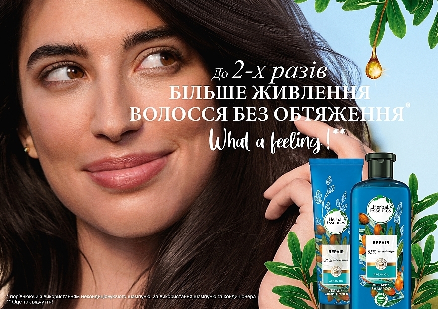 УЦЕНКА Шампунь "Марокканское аргановое масло" - Herbal Essences Argan Oil of Morocco Shampoo * — фото N11