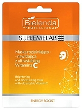 Парфумерія, косметика Освітлювальна та зволожувальна маска з ультрастабільним вітаміном С - Bielenda Professional Supremelab Energy Boost
