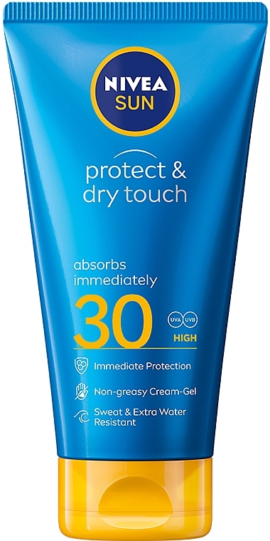 УЦІНКА Сонцезахисний крем-гель "Захист та сухий дотик" SPF 30 - NIVEA SUN Protect & Dry Touch * — фото N1