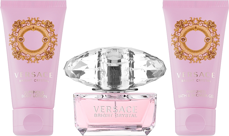 Versace Bright Crystal - Набір (edt/50ml + b/l/50ml + sh/gel/50ml) — фото N2