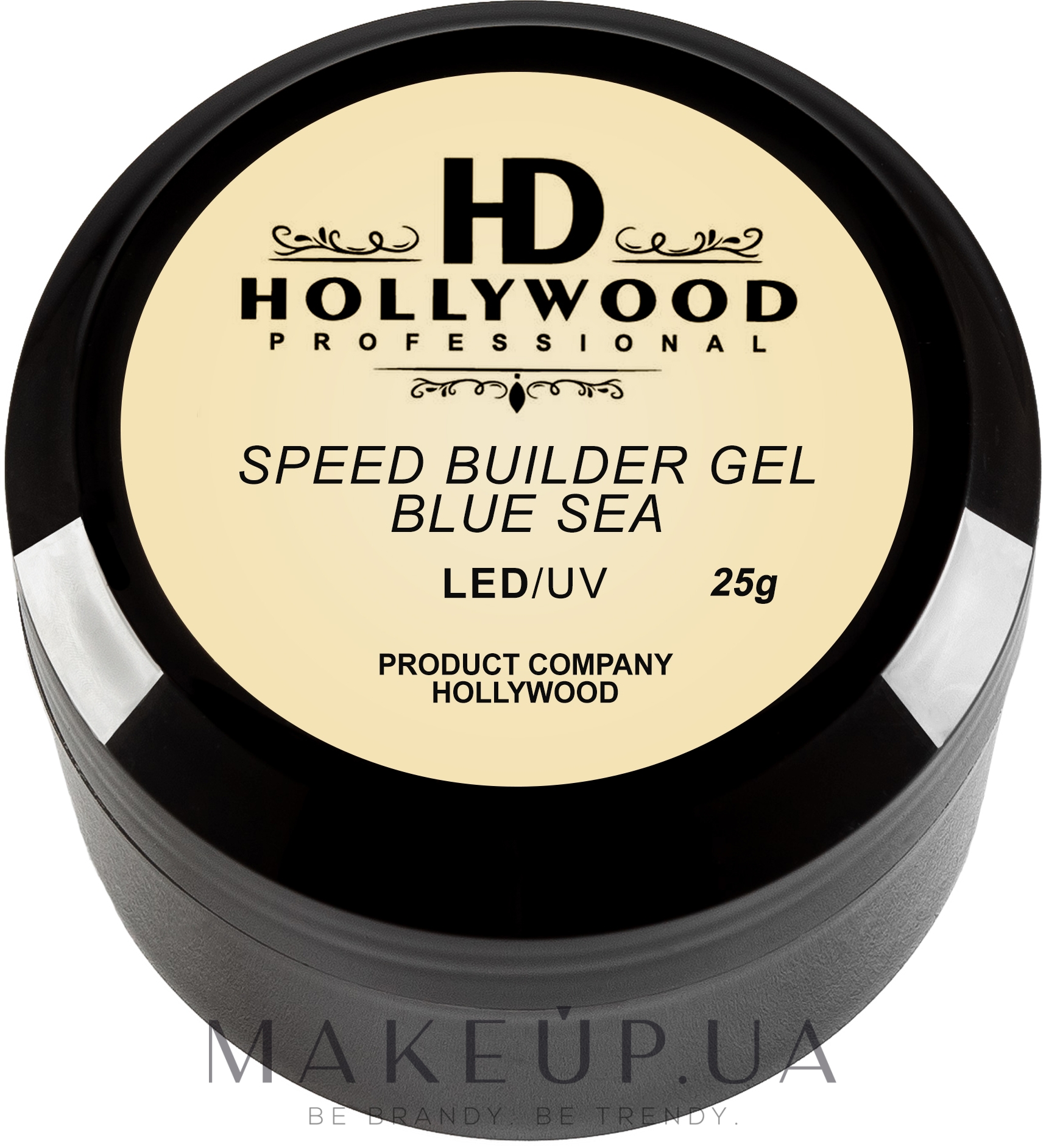 Конструювальний гель для нігтів - HD Hollywood Speed Builder Gel Blu Sea — фото 25g