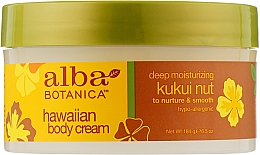 Духи, Парфюмерия, косметика Крем для тела "Орех Кукуи" - Alba Botanica Natural Hawaiian Body Cream Deep Moisturizing Kukui Nut