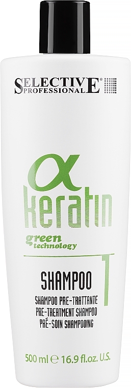Мягкий очищающий шампунь - Selective Professional Alpha Keratin Shampoo — фото N3