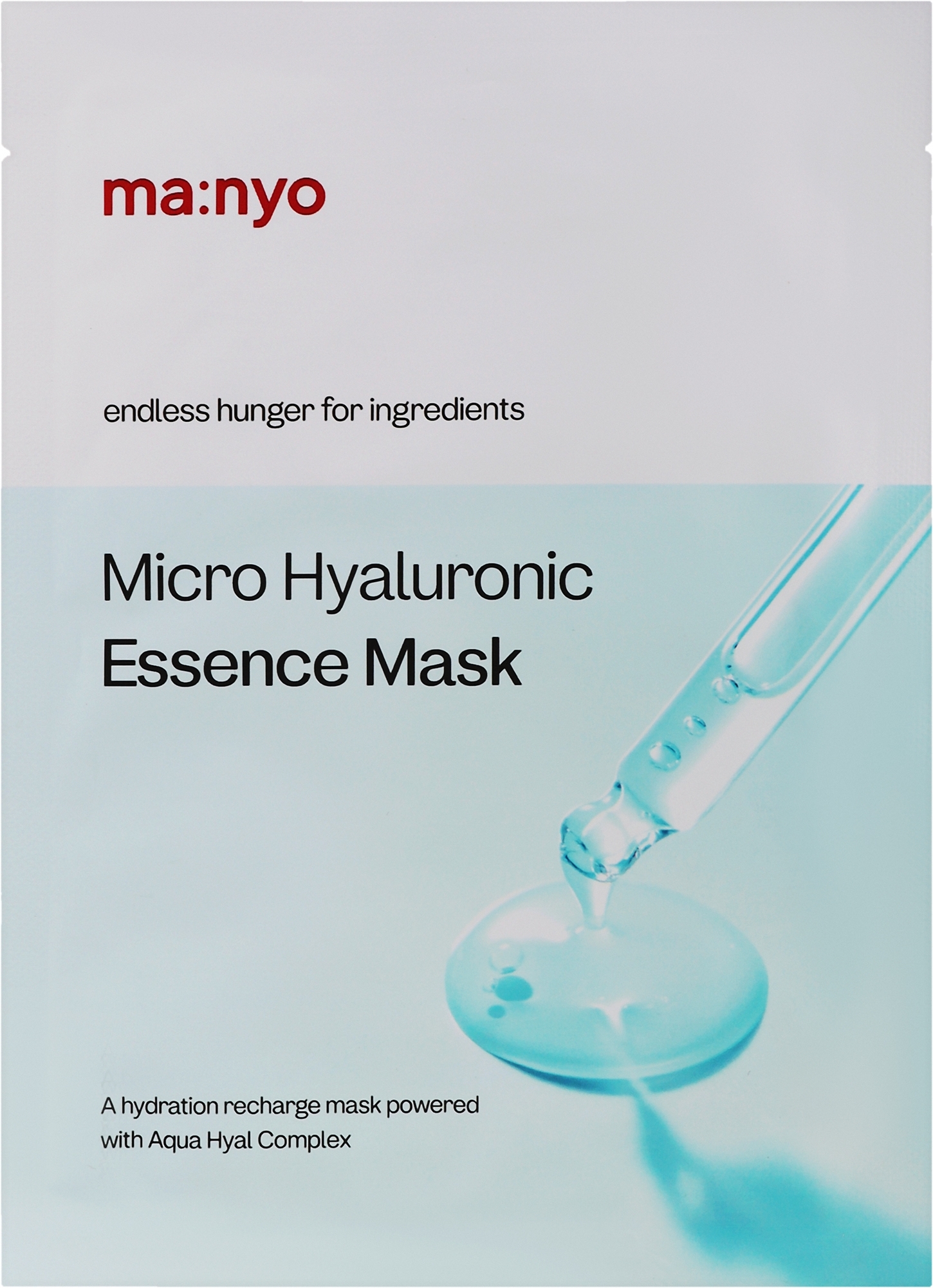 Гидрирующая тканевая маска для лица - Manyo Micro Hyaluronic Essence Mask — фото 23g