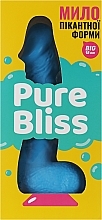 Мило пікантної форми із присоскою, синє - Pure Bliss Big Blue — фото N2