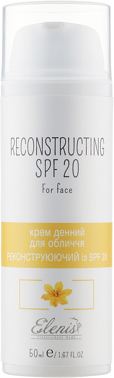 Крем денний для обличчя реконструювальний - Elenis Primula Reconstructing SPF-20