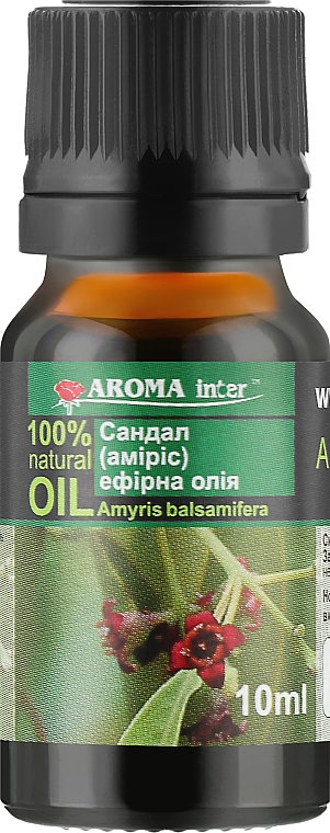 Эфирное масло "Сандал (амирис)" - Aroma Inter — фото N1