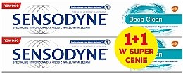 Духи, Парфюмерия, косметика Набор зубных паст - Sensodyne Deep Clean Toothpaste (t/paste/75ml + t/paste/75ml)