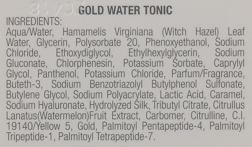 Золота тонізувальна вода для обличчя - Orising Skin Care Gold Water Tonic — фото N3