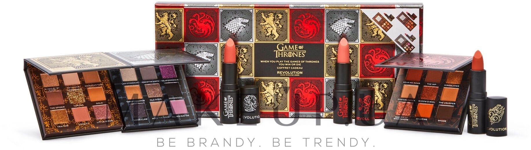 Makeup Revolution X Game of Thrones When You Play The Game Of Thrones You  Win Or Die - Набор, 6 продуктов: купить по лучшей цене в Украине | Makeup.ua