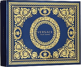 Духи, Парфюмерия, косметика Versace Pour Homme - Набор (edt/50ml + sh/g/50ml + ash/balm/50ml)