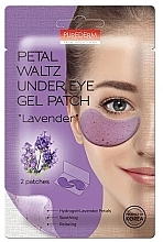 Гидрогелевые патчи под глаза "Лаванда" - Purederm Petal Waltz Under Eye Gel Patch "Lavender" — фото N1