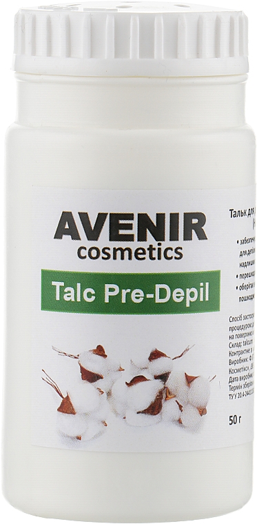 Набор для восковой депиляции - Avenir Cosmetics (depil/strips/80pcs + wax/2pcs + talc/50g) — фото N3