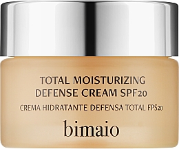 Духи, Парфюмерия, косметика Увлажняющий крем для предотвращения старения SPF 20 - Bimaio Total Moisturizing Defense Cream