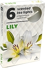Духи, Парфюмерия, косметика Чайные свечи "Лилия", 6 шт. - Admit Scented Tea Light Lily