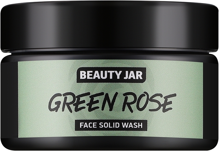 Тверде мило для обличчя "Зелена троянда" - Beauty Jar Face Solid Wash — фото N1