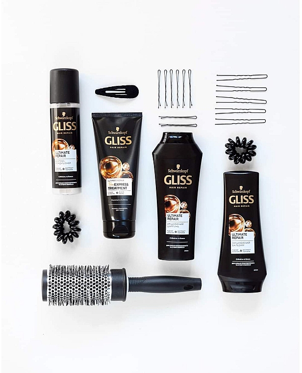 Зміцнюючий шампунь для сильно пошкодженого та сухого волосся - Schwarzkopf Gliss Kur Ultimate Repair Shampoo — фото N6
