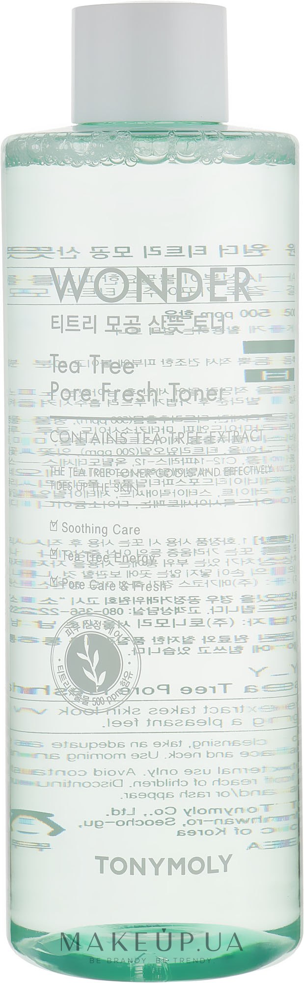 Тонер для обличчя з екстрактом чайного дерева - Tony Moly Wonder Tee Tree Pore Fresh Toner — фото 500ml