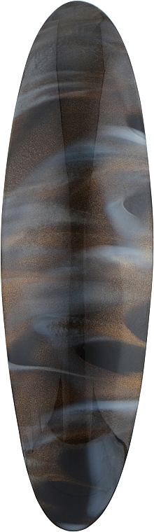 Шпилька автоматична пластикова прямокутна, Pf-205, темно-сіра - Puffic Fashion — фото N1