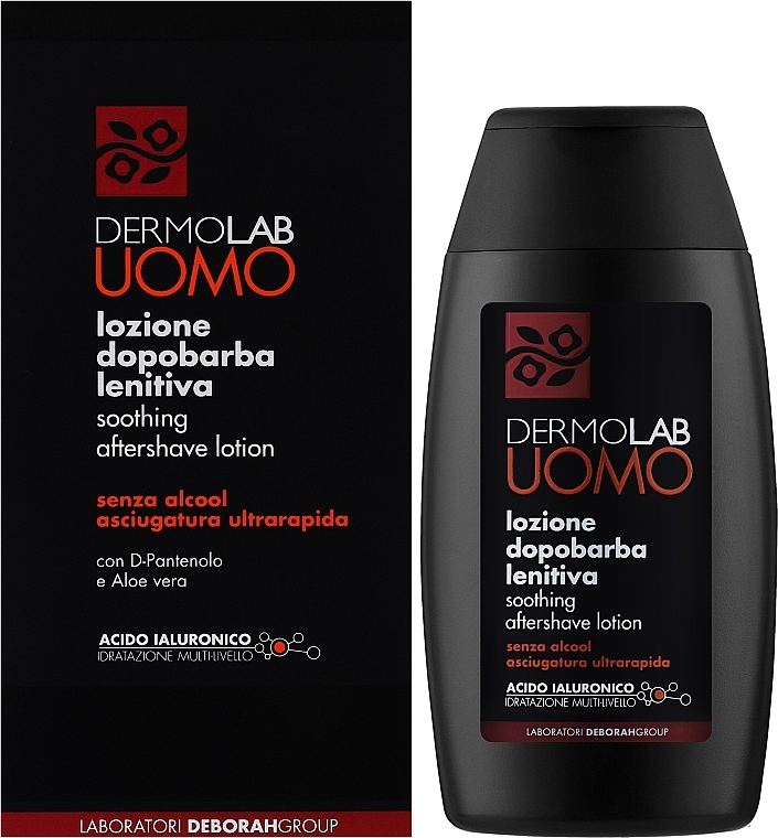 Заспокійливий лосьйон після гоління - Dermolab Uomo Soothing Aftershave Lotion — фото N2